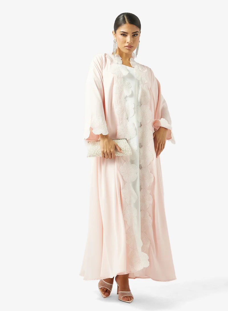 Khizana  Abaya With Lace Trim for Women | Best Price UAE